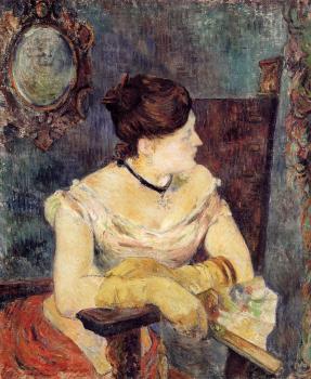 Paul Gauguin : Madame Mette Gauguin in an Evening Dress